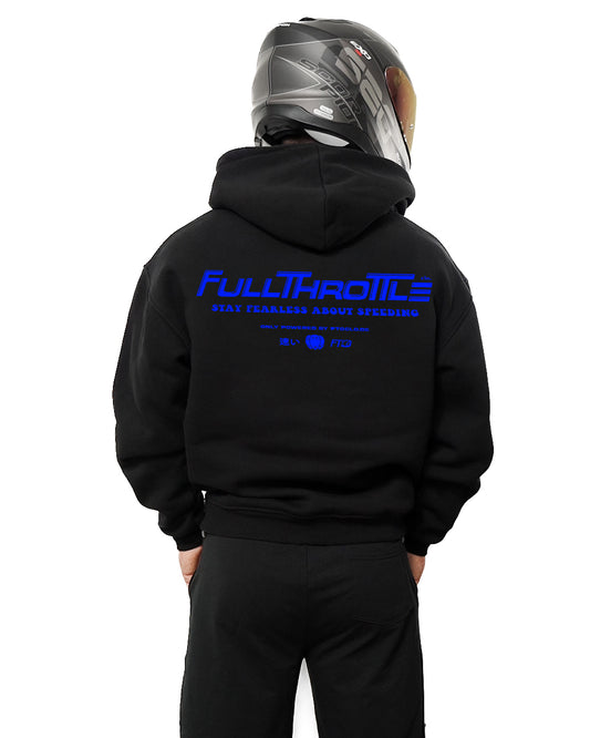 NEON BLUE BASIC HOODIE