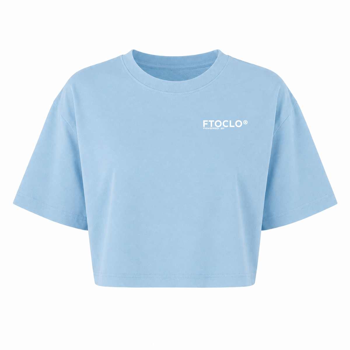 BASIC CROPPED V2 - powder blue