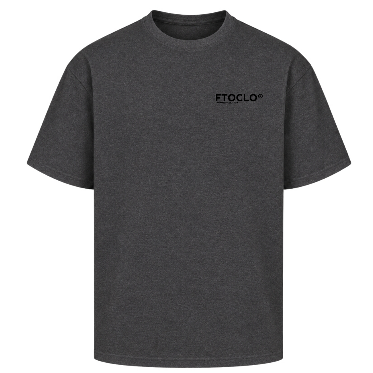 BASIC ZIPPER V2 Oversized Shirt - Charcoal (Heather)