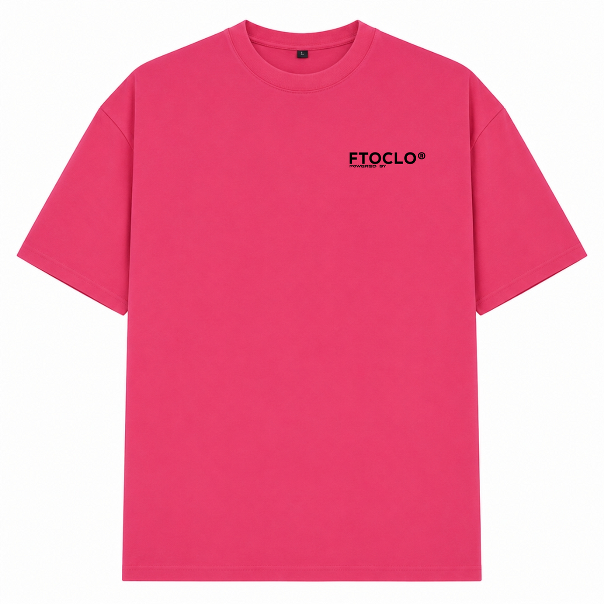 BASIC ZIPPER V2 Oversized Shirt - Hibiskus Pink