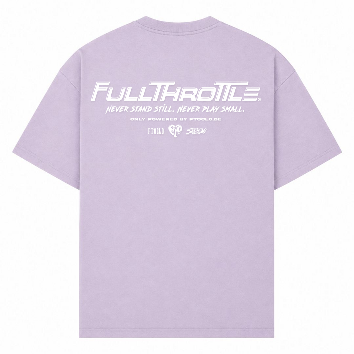 BASIC ZIPPER V2 Oversized Shirt - lilac - Rueckseite