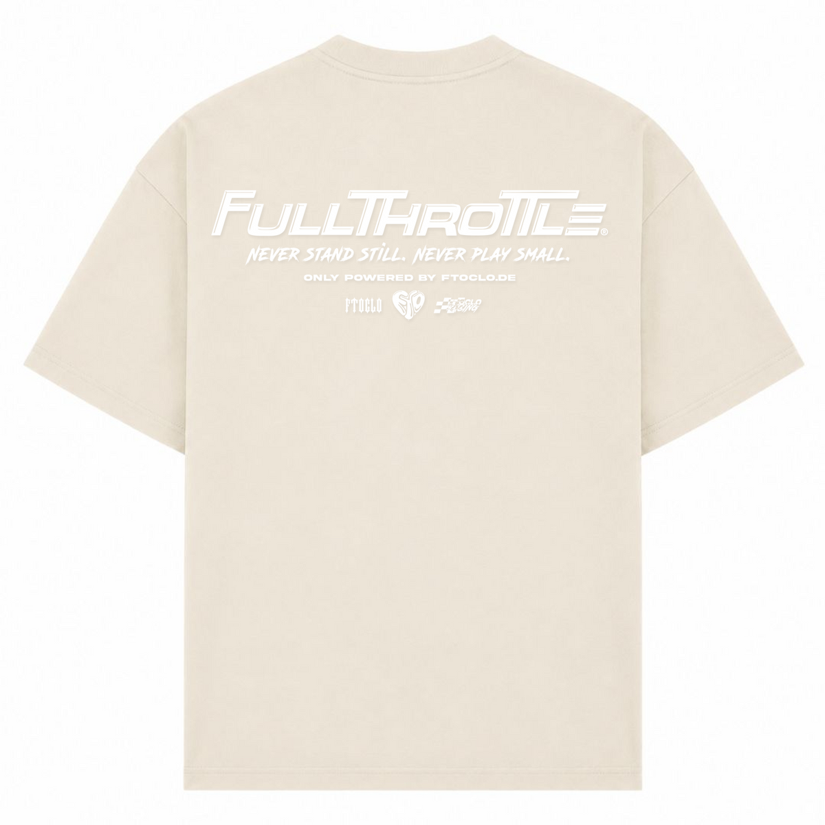 BASIC ZIPPER V2 Oversized Shirt - Sand - Rueckseite