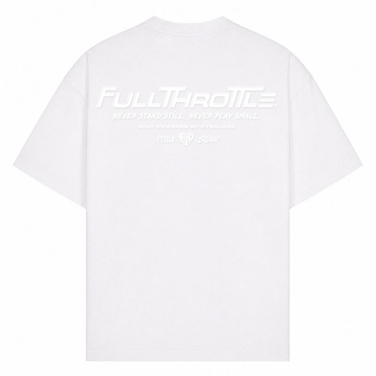 BASIC ZIPPER V2 Oversized Shirt - Weiß - Rueckseite
