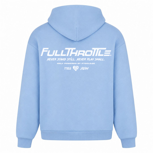 BASIC HOODIE V2 - powder blue - Rueckseite