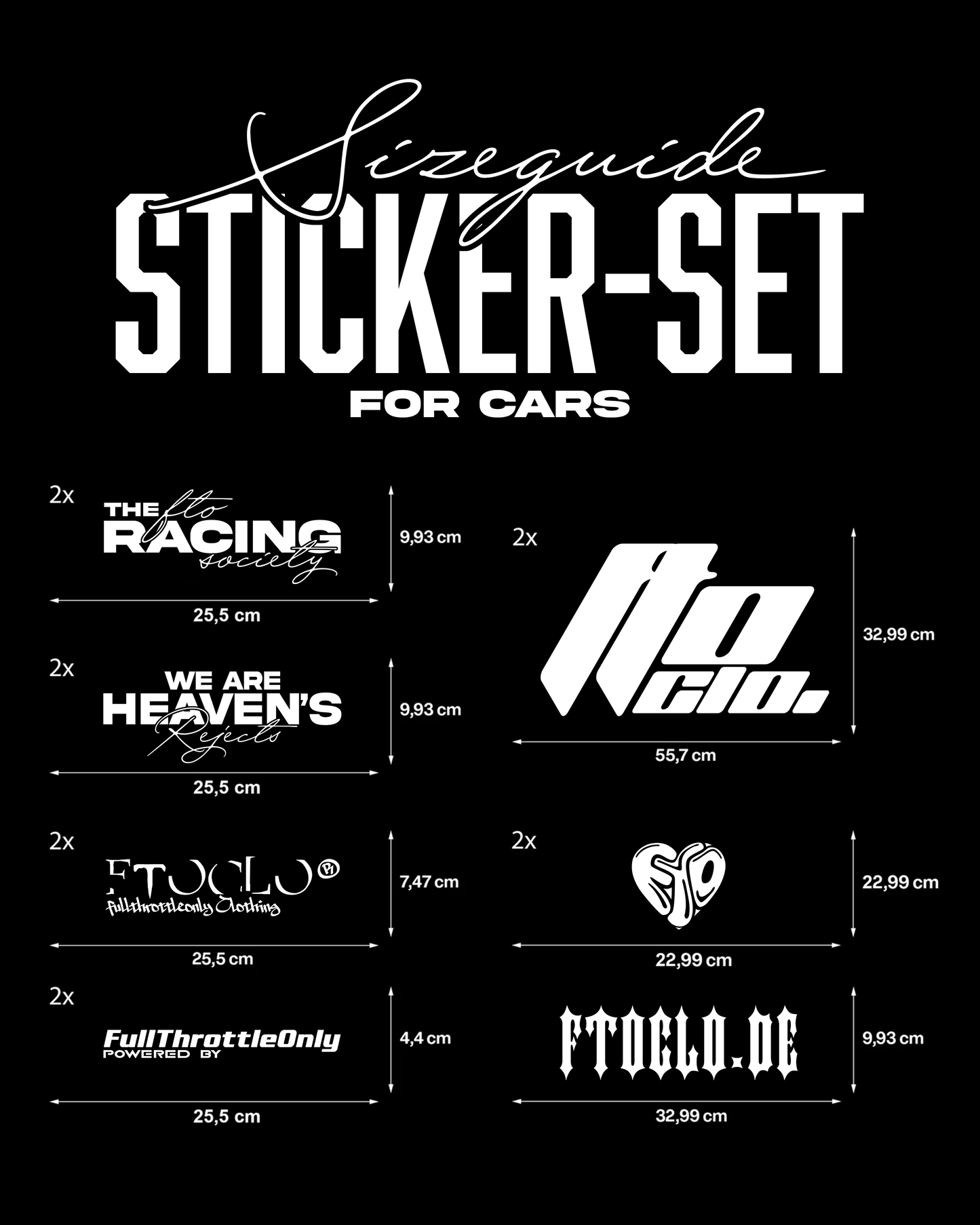CAR STICKER-SET