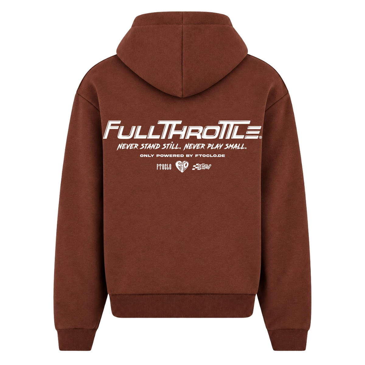 BASIC ZIPPER V2 - Chocolate Brown - Rueckseite