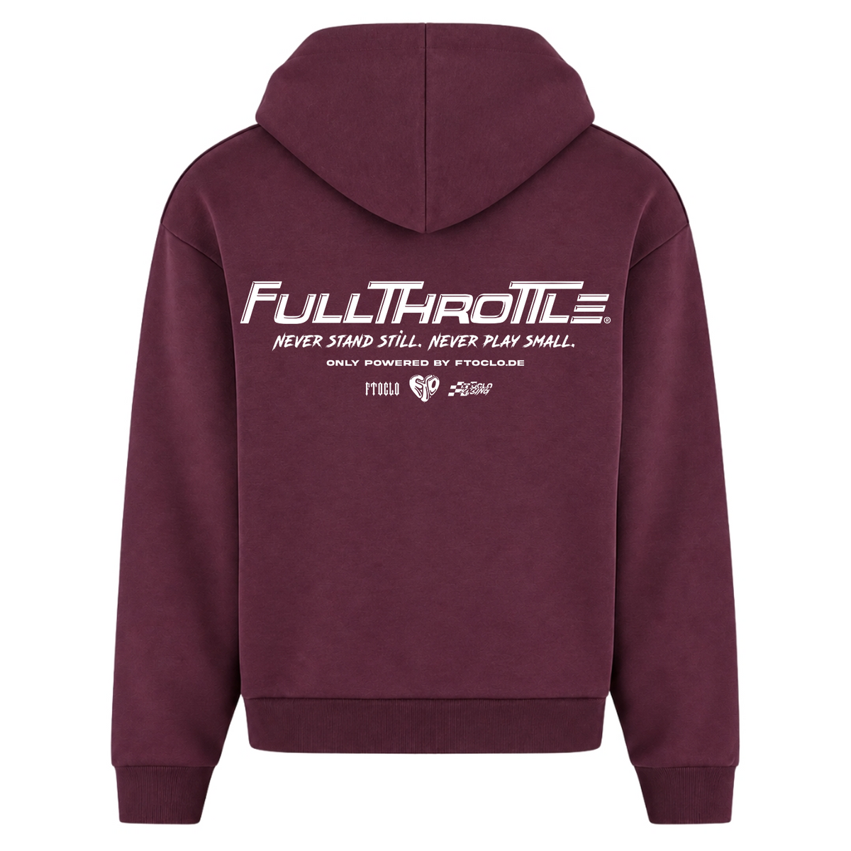 BASIC ZIPPER V2 - Plum Purple - Rueckseite